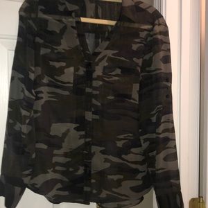 Camo blouse
